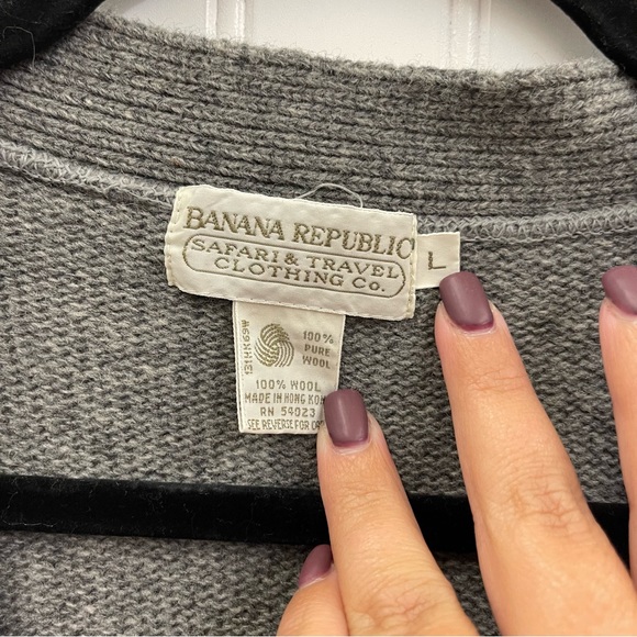 Vintage Banana Republic Men’s Wool Button Front Vest Sz L - Picture 2 of 4